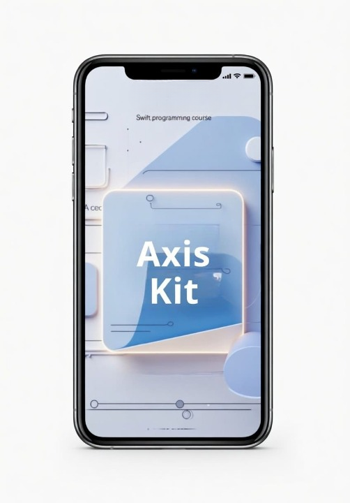 Phone displaying 'Axis Kit' on a white background