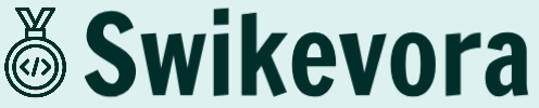 Logo of Swikevora with a green background